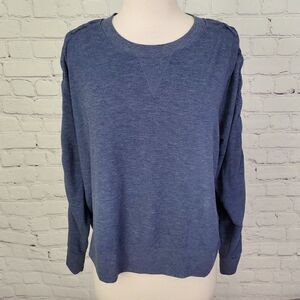Victoria's Secret Braided Long Sleeve Top Blue L